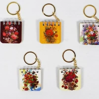 جاکلیدی یادداشت دار طرح گل 5*5 طرفه (یک عدد)