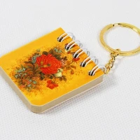 جاکلیدی یادداشت دار طرح گل 5*5 طرفه (یک عدد)