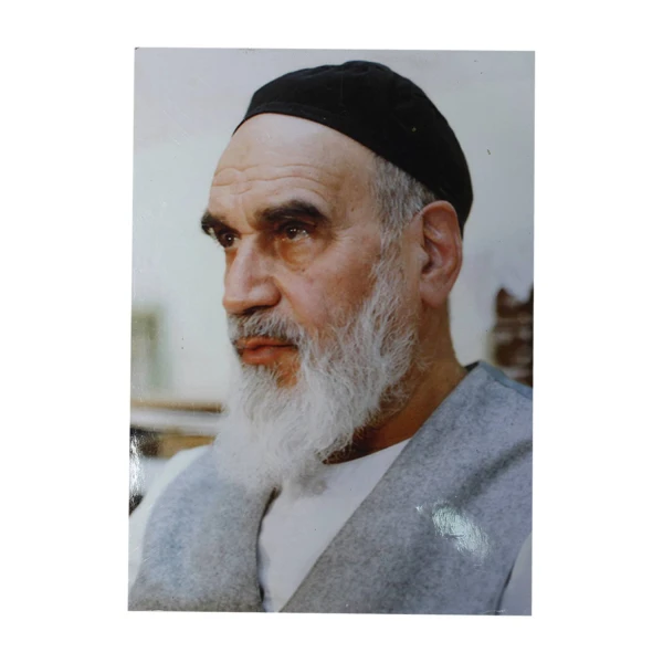 تابلو شاسی رومیزی طرح امام خمینی 12*17 کد 1