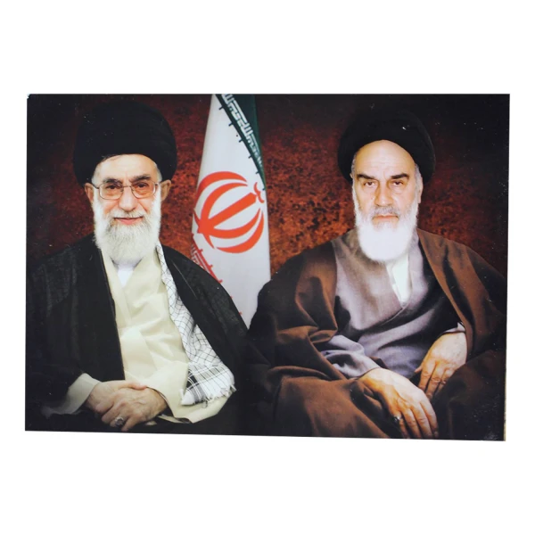 تابلو شاسی رومیزی طرح رهبر شهید و امام خمینی 12*17 کد 2