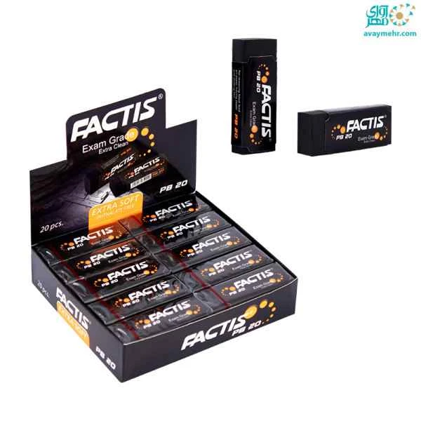 پاک کن مشکی PB20 فکتیس (20 عددی)