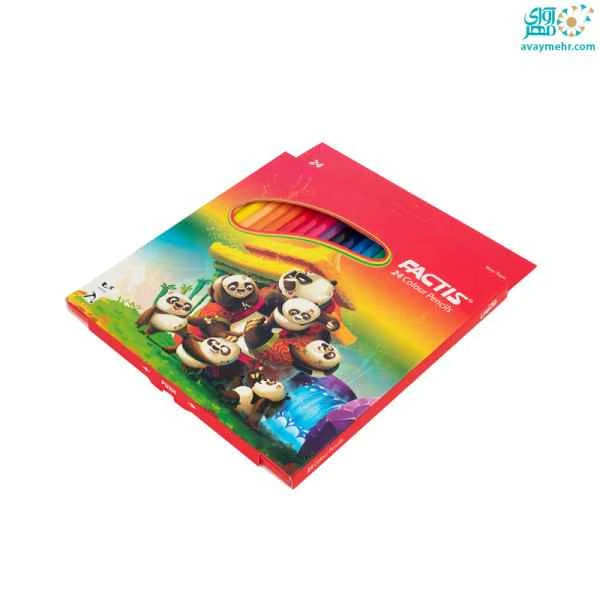مداد 24 رنگ مقوایی فکتیس (12 جعبه ای)