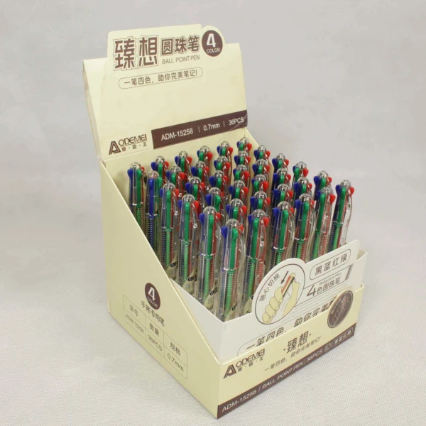خودکار 4 رنگ فشاری نوک 0.7 کد 15258 صبا (36 عددی)