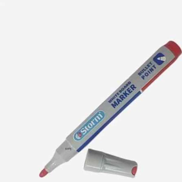 ماژیک وایت برد قرمز نوک گرد HL-340773 استورم (12عددی)