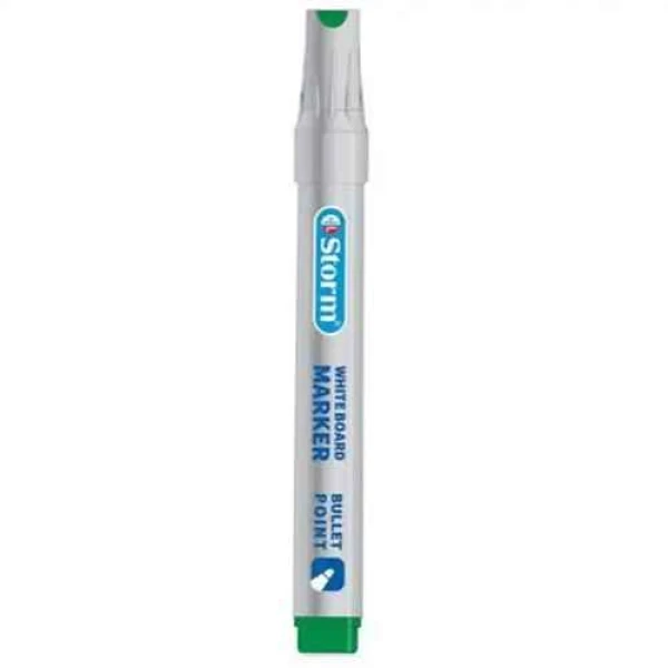 ماژیک وایت برد سبز نوک تخت HL-340794 استورم (12عددی)