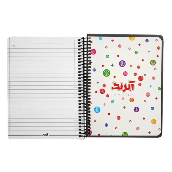 دفتر100برگA5 سیمی جلد سخت آبرنگ کدA072