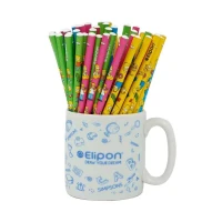 مداد مشکی (بدنه گرد) فانتزی طرح جور الیپون کد 8200
