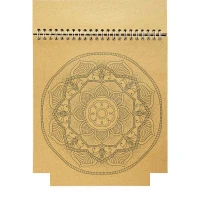 کتاب رنگ امیزی بزرگسالان 20*22 ماندالا طرح هندی و الهام بخش