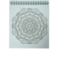 کتاب رنگ امیزی بزرگسالان 20*22 ماندالا طرح هندی و الهام بخش