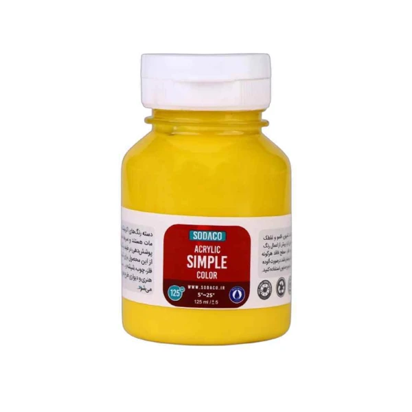 اکریلیک ساده125میل سوداکو لیمویی کد02307