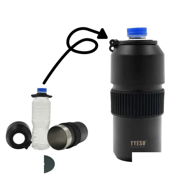 فلاسک و نگه دارنده بطری680میل TYESO کدTS-01004