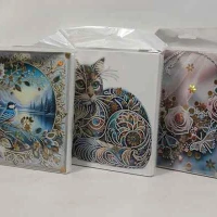 نقاشی الماسی بوم دار 20*20 صبا (تک عددی)
