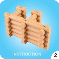قلعه کلبه جنگلی 325 قطعه تک توی (6)