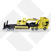 تریلی کمرشکن با حمل بیل مکانیکی وکیوم مکس (12)