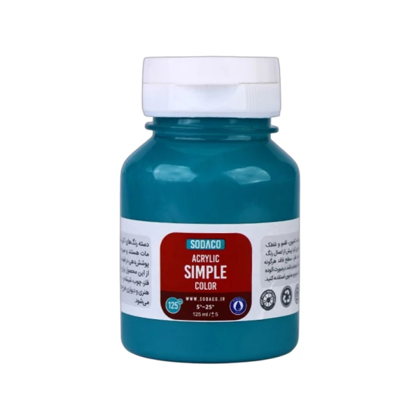 اکریلیک ساده125میل سوداکو فیروزه ای سیر کد02349
