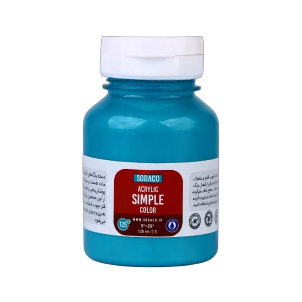 اکریلیک ساده125میل سوداکو فیروزه ای کد02393