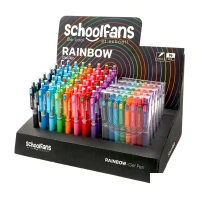 روان نویس0/5 فشاری رنگ جور بدنه گریپ دار اسکول فنز سری RAINBOW