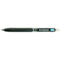 روان نویس0/5 فشاری مشکی بدنه گریپ دار اسکول فنز سری RAINBOW