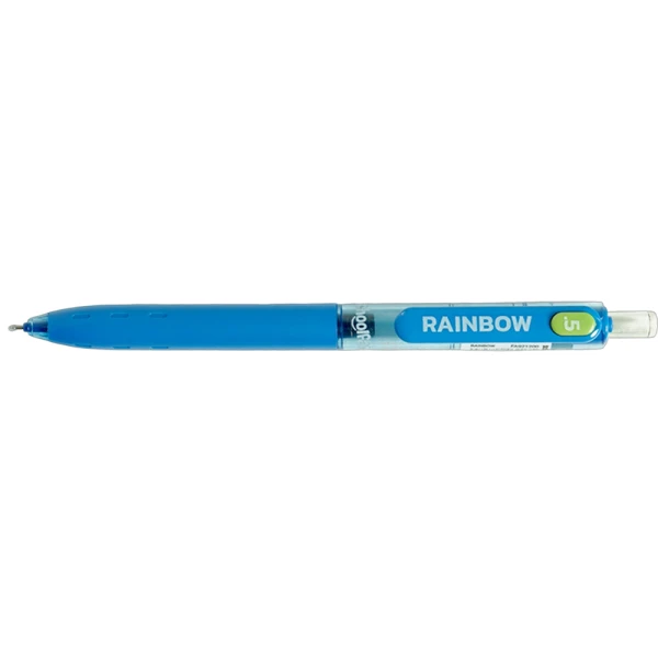روان نویس0/5 فشاری آبی بدنه گریپ دار اسکول فنز سری RAINBOW