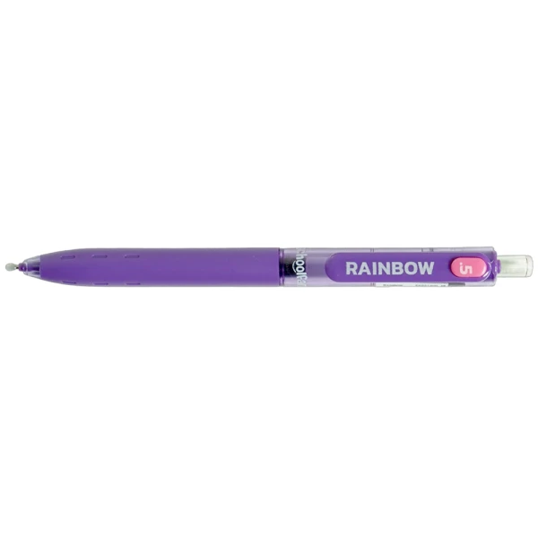 روان نویس0/5 فشاری بنفش بدنه گریپ دار اسکول فنز سری RAINBOW