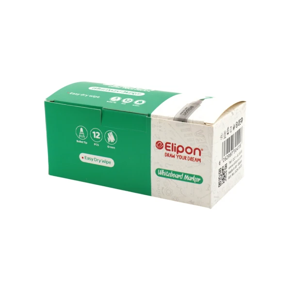 ماژیک وایت برد گرد سبز الیپون کد8241503