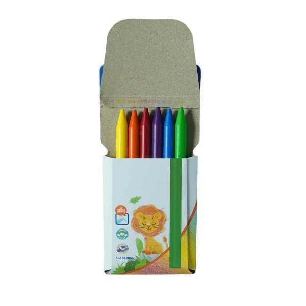 پاستل6رنگ گرد جعبه مقوایی میلان کد022R06
