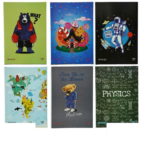دفتر100برگ خطی منگنه ای میکرو