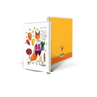 دفتر60برگ ایمان کد0105 جلدطلقی حاشیه دارanimals happy