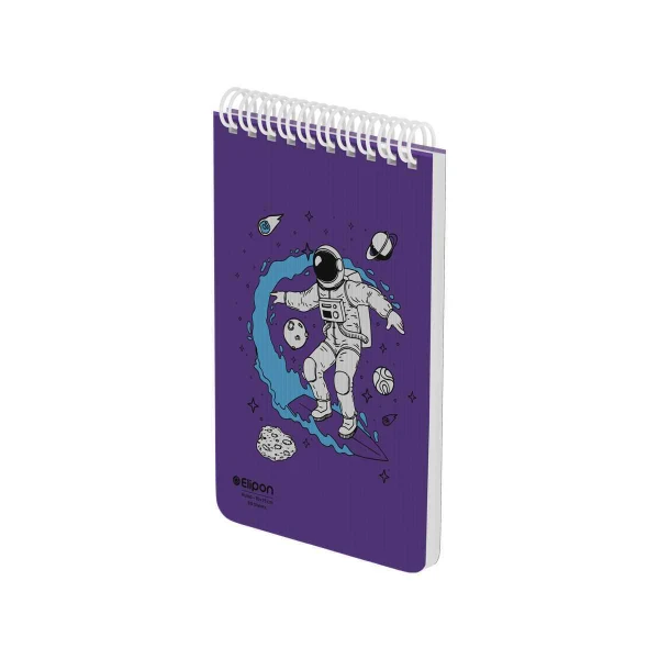 دفتریادداشت 80برگ 100*150سیمی جلدطلق فانتزی الیپون کد266