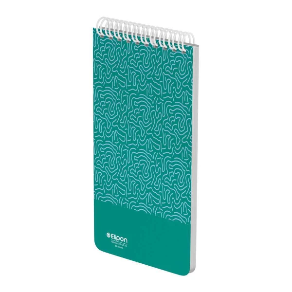 دفتریادداشت 80برگ 120*220سیمی جلدنرم کلاسیک الیپون کد264