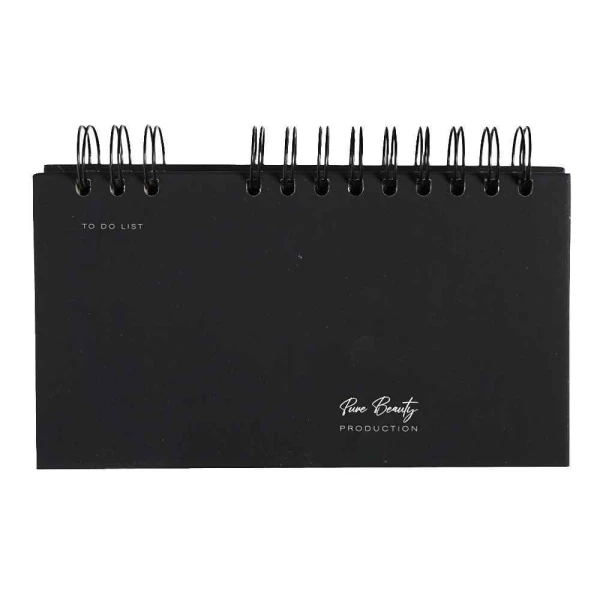 دفتریادداشت تودولیست (کاغذ مشکی) 2تکه 210*110 برگ سری پیور بیوتی کد70705