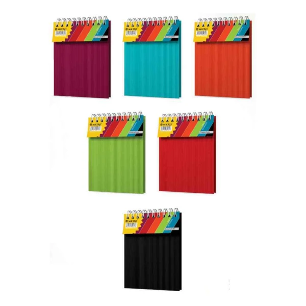 دفتریادداشت80برگ10*13سیمی طلقی استریپ میکرو کدG8