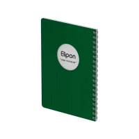 دفتریادداشت 80برگ 120*170سیمی جلدطلق فانتزی الیپون کد281