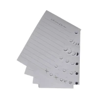یدک یادداشت کلاسوری 6حلقه 100برگ خطدار برگ سری راندو کد74403