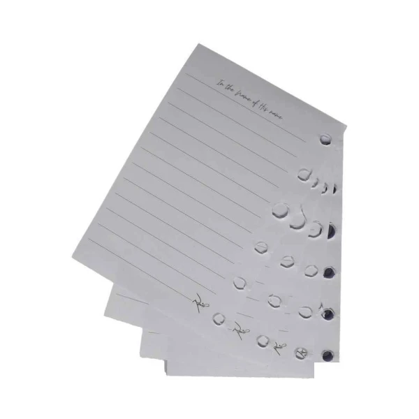 یدک یادداشت کلاسوری 6حلقه 100برگ خطدار برگ سری راندو کد74403