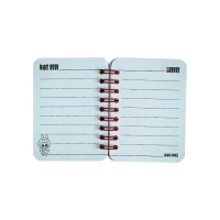 دفتریادداشت80برگ7*10 سیم ازبغل آبرنگ کدA043