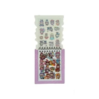 دفتریادداشت فانتزی(طرح لبوبو) همراه با استیکر کد001 یاکدXAC-003
