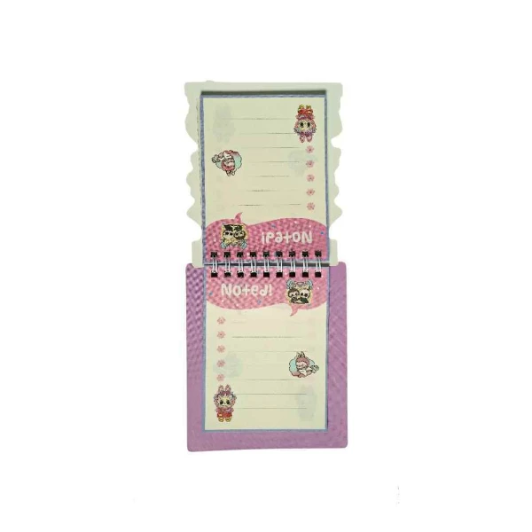 دفتریادداشت فانتزی(طرح لبوبو) همراه با استیکر کد001 یاکدXAC-003