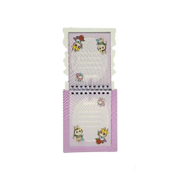 دفتریادداشت فانتزی(طرح لبوبو) همراه با استیکر کد001 یاکدXAC-003