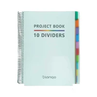 دفتر200برگ سیمی رحلی جلد طلق لانگو سری پروژه PROJECT BOOK