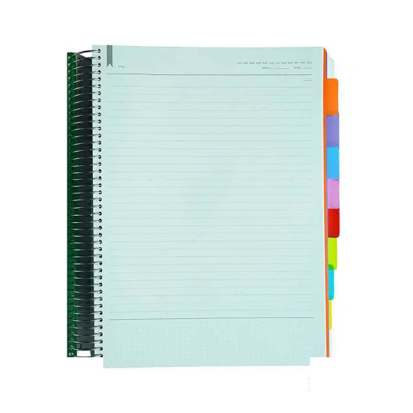 دفتر200برگ سیمی رحلی جلد طلق لانگو سری پروژه PROJECT BOOK