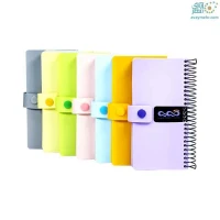 دفتر یادداشت 140 برگ طلقی دکمه دار 8016 کیمیا (یک جلد)
