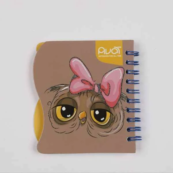 دفتر یادداشت فنر دوبل 9*10 فانتزی 6901 آوات (48جلدی)