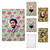 دفتر 50 برگ فنری ایندربرد طرح شهدا بهشت