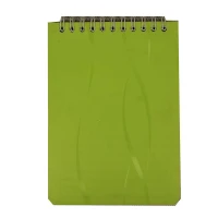 یادداشت فنر بالا جلد طلقی 11*15 کتیبه (تک جلدی)
